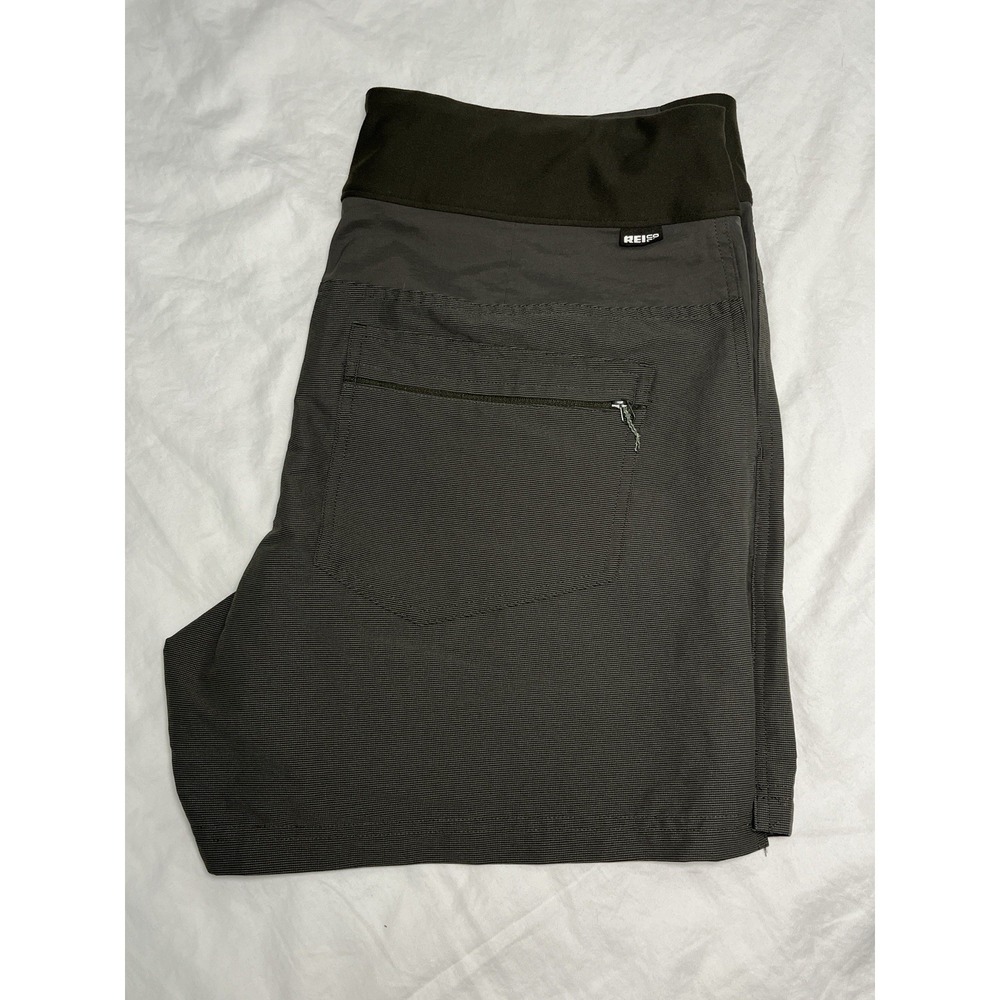 REI Co-op Women's Hiking Trail Shorts Olive Green Mid Rise Size 14 Outdoors - Picture 12 of 12